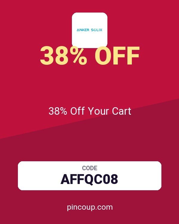 Anker SOLIX coupon: 38% Off Your Cart