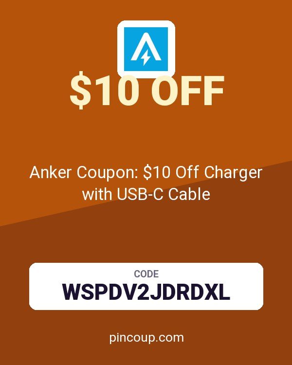 Anker Solix DE: Anker Coupon: $10 Off Charger with USB-C Cable