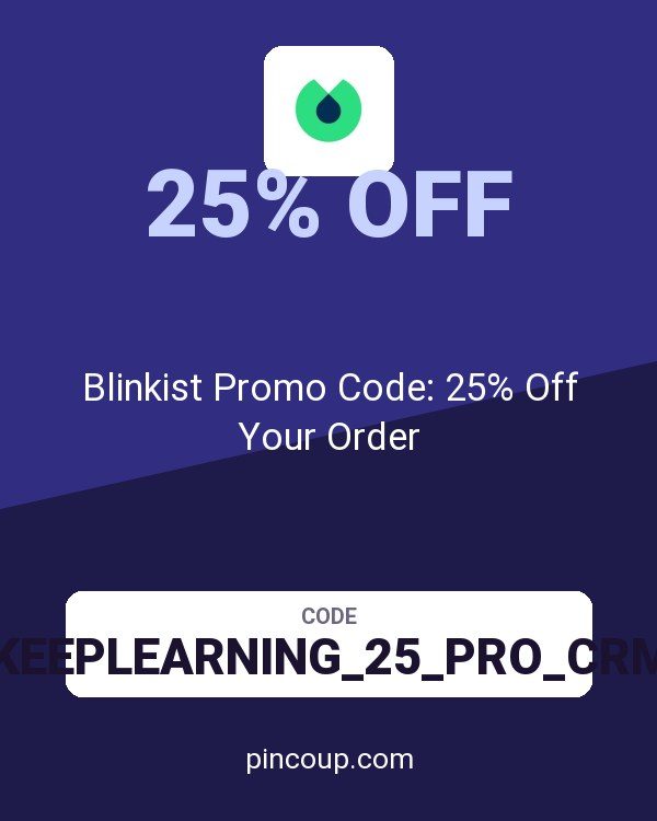 Blinkist Promo Code: 25% Off Your Order