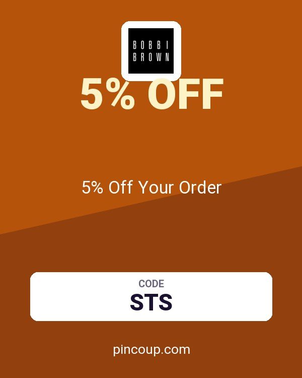 Bobbi Brown Cosmetics coupon: 5% Off Your Order