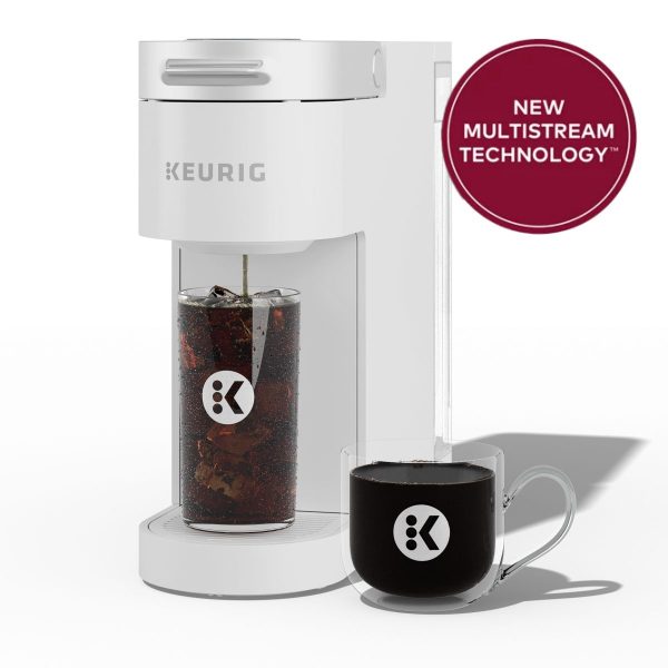 Keurig® K-Iced Plus® Automatic Single Serve K-Cup® Pod Coffee Maker - White; Multistream Technology, Iced Coffee Maker, Makes 5 Cups 12 Oz