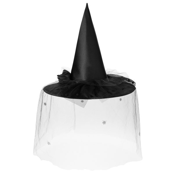 Black Spider Witch Hat, Purple - Spirit Halloween at SpiritHalloween.com