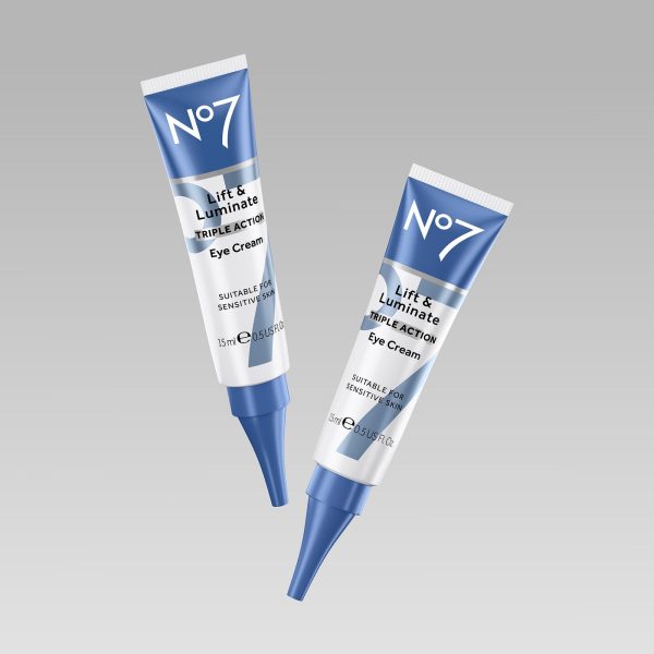 No7 Lift & Luminate Triple Action Eye Cream 0.5 fl oz at No7 Beauty