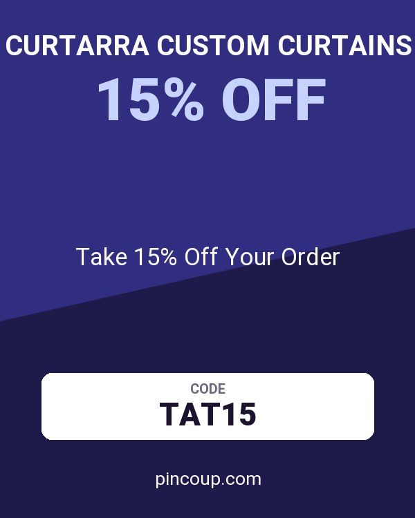 Curtarra Custom Curtains coupon: Take 15% Off Your Order
