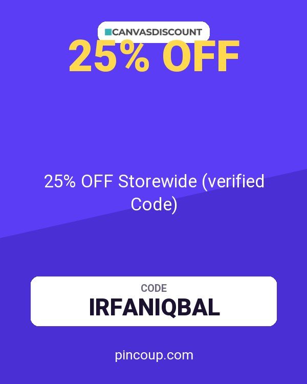 Canvasdiscount coupon: 25% OFF Storewide (verified Code)
