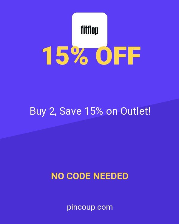 FitFlop coupon: Buy 2, Save 15% on Outlet!