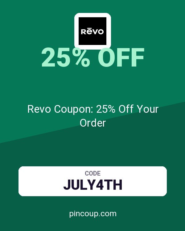 Revo Coupon: 25% Off Your Order