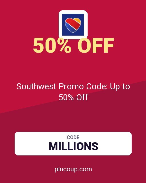 Southwest Airlines Rapid Rewards - Points.com coupon: Southwest Promo Code: Up to 50% Off