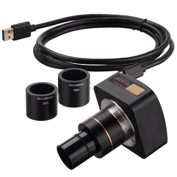 AmScope MU310-BI-CK Digital Enabled Camera with Computer Connected USB 2.0 Color CMOS 3.1MP using a C-Mount