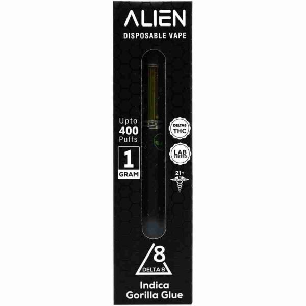 Alien Gorilla Glue 1g Delta 8 Disposable at D8 Super Store