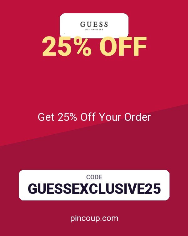 Guess coupon: Get 25% Off Your Order