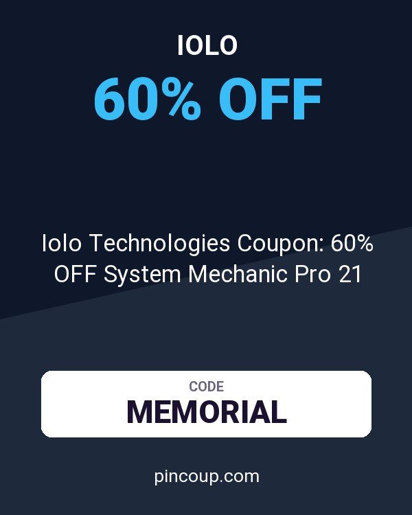 Iolo Technologies Coupon: 60% OFF System Mechanic Pro 21