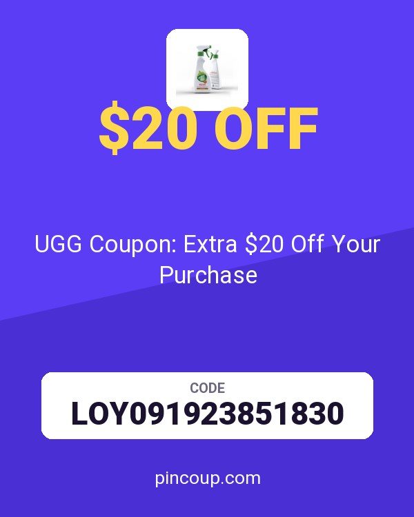 UGG Coupon: Extra $20 Off Your Purchase
