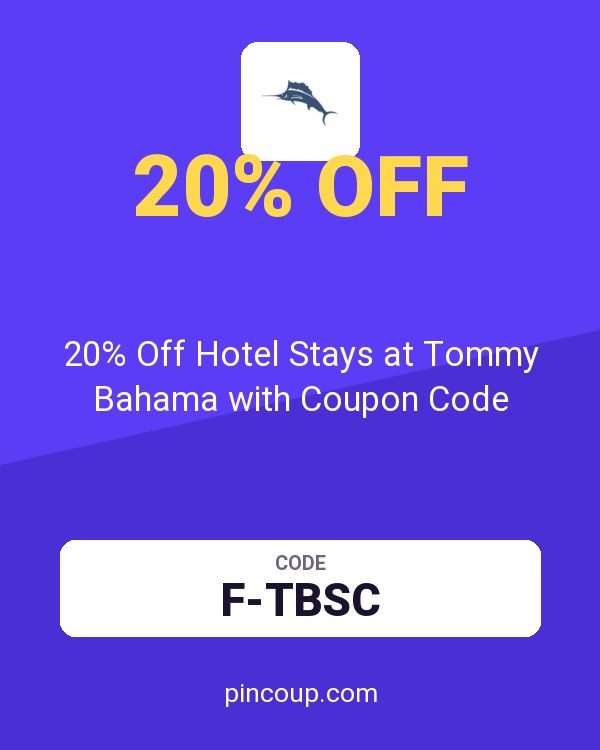 20% Off Hotel Stays at Tommy Bahama with Coupon Code