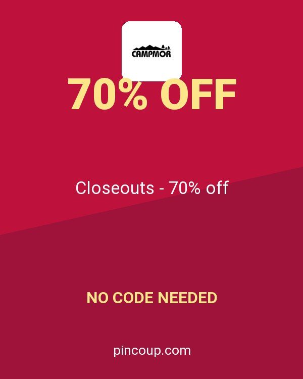Campmor coupon: Closeouts - 70% off