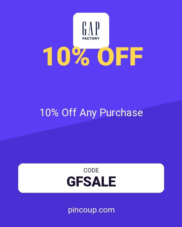 Gap Factory coupon: 10% Off Any Purchase