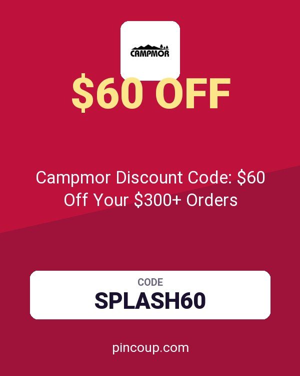 Campmor Discount Code: $60 Off Your $300+ Orders