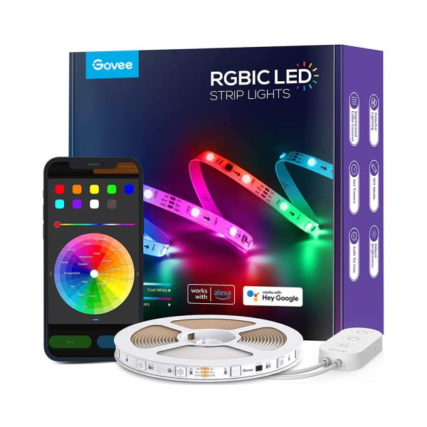 Refurbished RGBIC Wi-Fi+Bluetooth LED Strip Lights at GOVEE