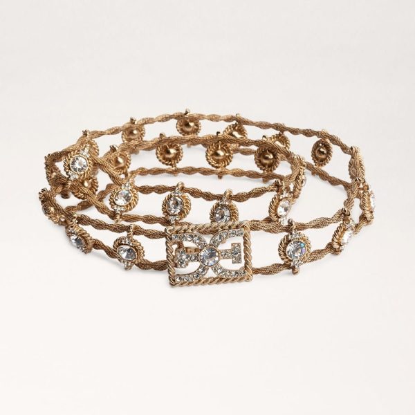 30MM EE Ornate Chain Belt Gold at Sam Edelman