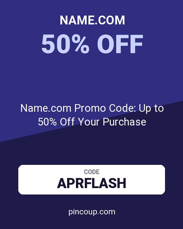 Name.com Promo Code: Up to 50% Off Your Purchase