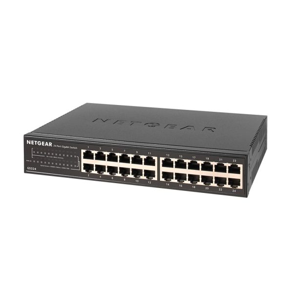 NETGEAR 300 Series 24-Port Unmanaged Gigabit Ethernet Switch, Desktop & Rack-Mount, by NETGEAR, GS324 at Netgear FR