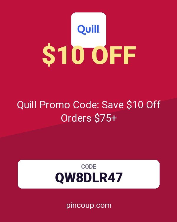 Quill Promo Code: Save $10 Off Orders $75+