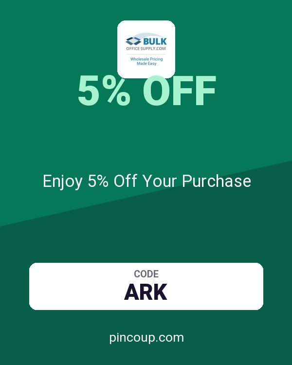 Bulk Office Supply coupon: Enjoy 5% Off Your Purchase