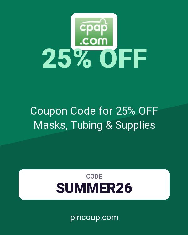 cpap.com: Coupon Code for 25% OFF Masks, Tubing & Supplies