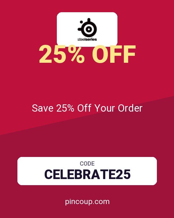 SteelSeries coupon: Save 25% Off Your Order