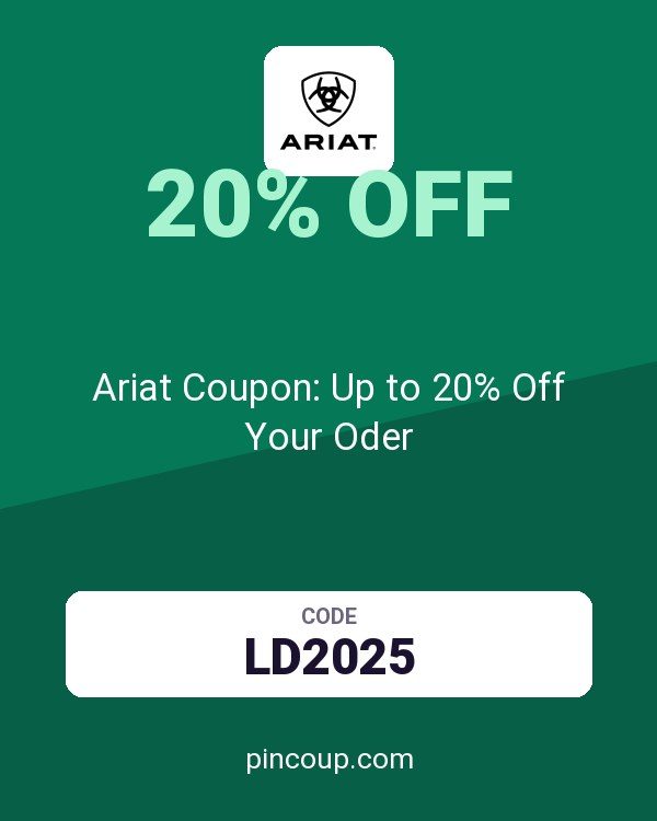 Ariat Coupon: Up to 20% Off Your Oder