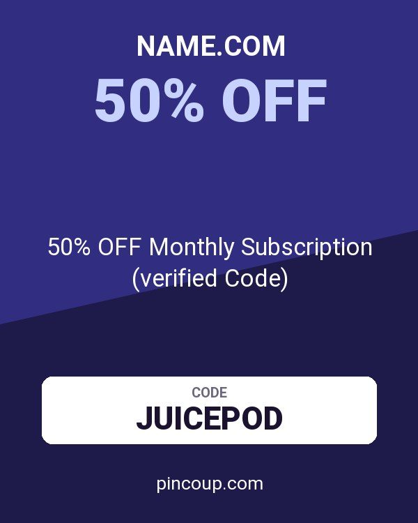 Name.com coupon: 50% OFF Monthly Subscription (verified Code)