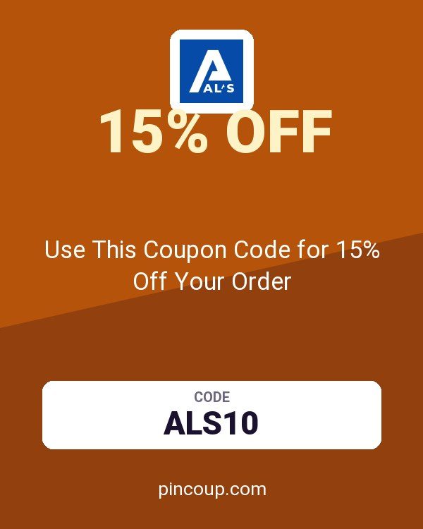 Als.com: Use This Coupon Code for 15% Off Your Order