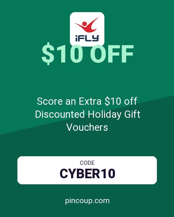iFLY Indoor Skydiving coupon: Score an Extra $10 off Discounted Holiday Gift Vouchers
