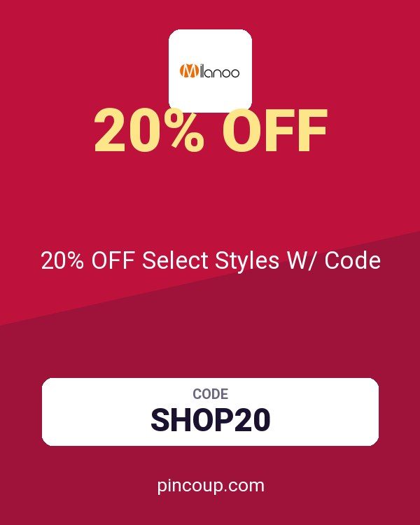 Milanoo IT coupon: 20% OFF Select Styles W/ Code