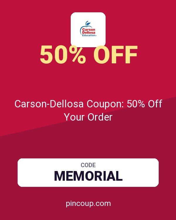Carson-Dellosa Coupon: 50% Off Your Order