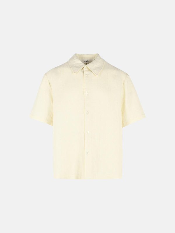 SEFR 'Dayot' Ecru Cotton And Linen Shirt at VALICO
