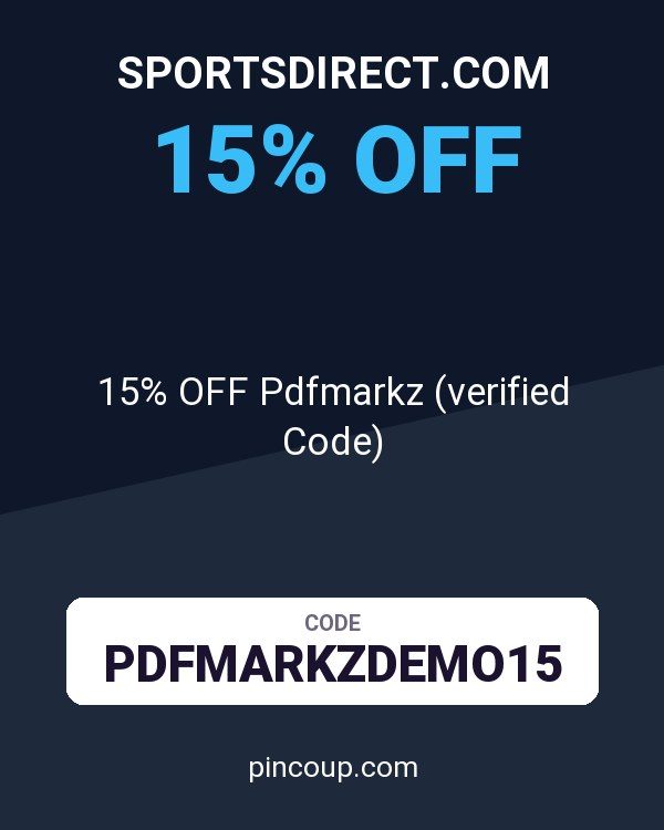 Sportsdirect.com coupon: 15% OFF Pdfmarkz (verified Code)
