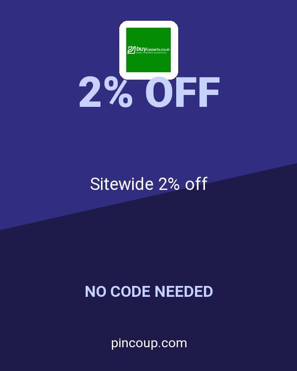 Buycarparts coupon: Sitewide 2% off