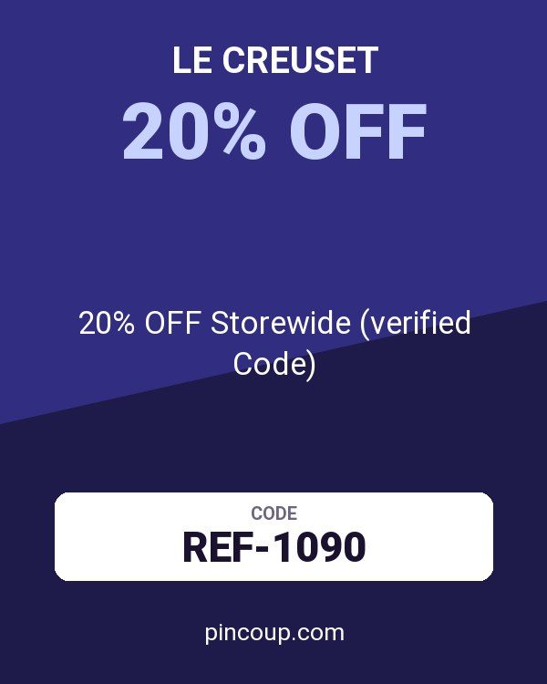 Le Creuset coupon: 20% OFF Storewide (verified Code)