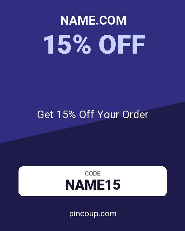 Name.com coupon: Get 15% Off Your Order