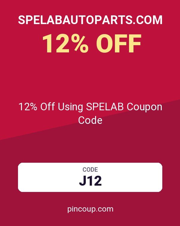Spelabautoparts.com: 12% Off Using SPELAB Coupon Code
