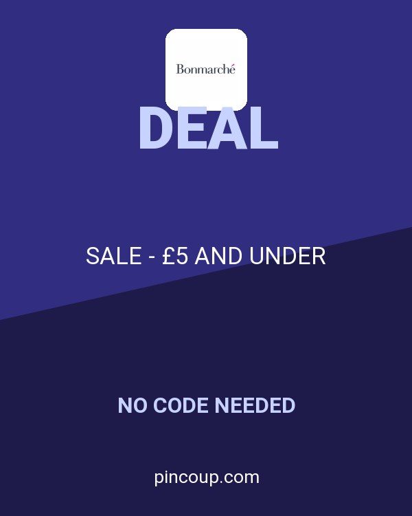 Bonmarche coupon: SALE - £5 AND UNDER