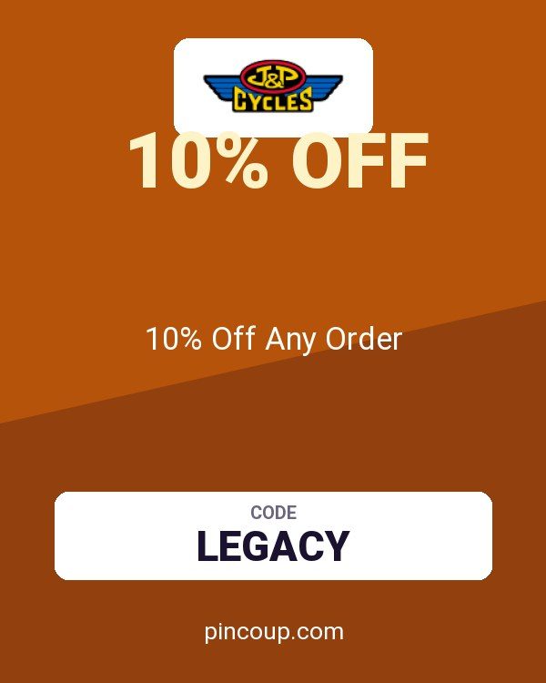 J&P Cycles coupon: 10% Off Any Order
