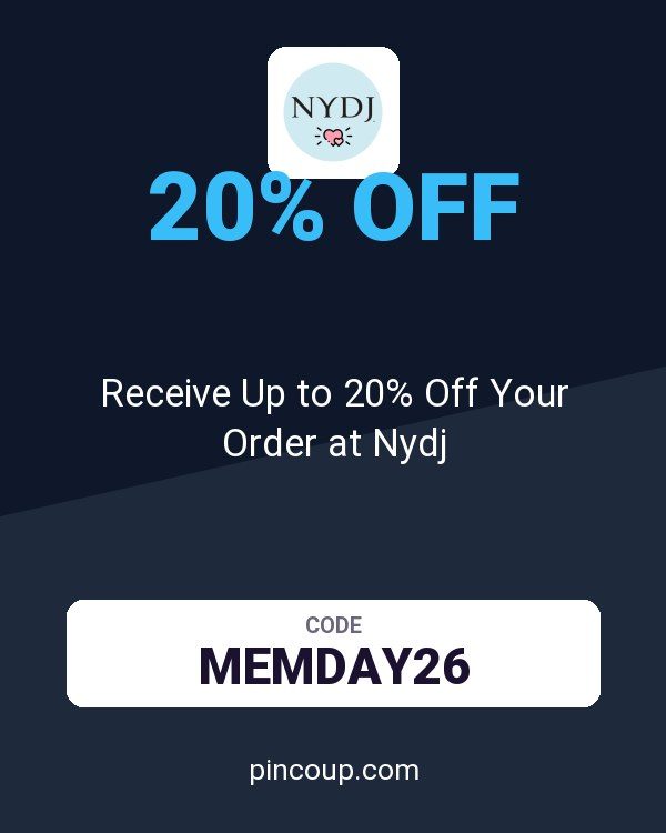Receive Up to 20% Off Your Order at Nydj