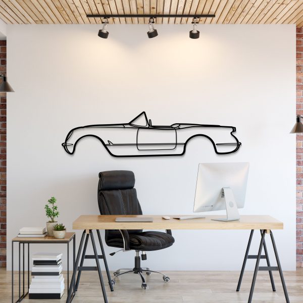 1954 Corvette Metal Car Wall Art - MT0032 - 27.2" - 69 cm at Modello Turbo LLC