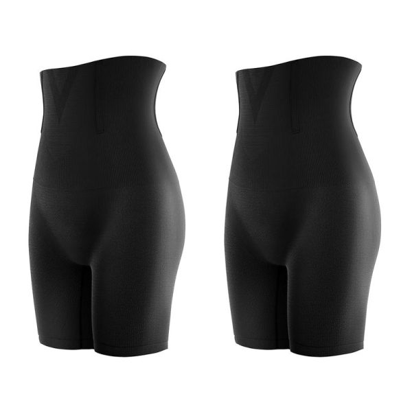 [2-Pack Anti-Gravity Shaping Pants] Vibecurve® Women's Tummy Control Butt-Lifting Shapewear, Black+Black · L