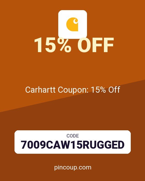 Carhartt Coupon: 15% Off