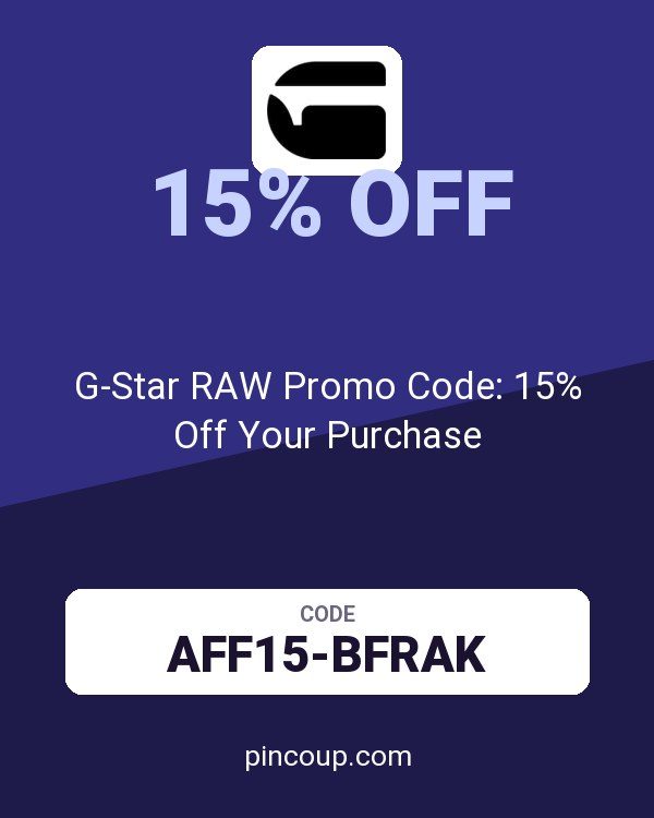 G-Star RAW Promo Code: 15% Off Your Purchase