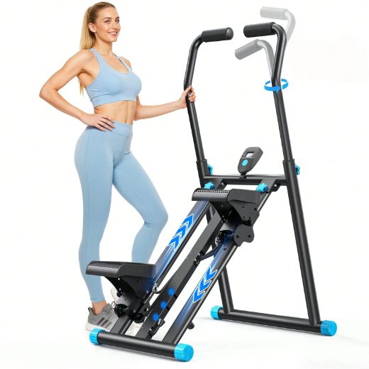 Folding Vertical Stair Stepper - StepMaster V1 – Home Edition / (Best Seller)Black at Merachfit