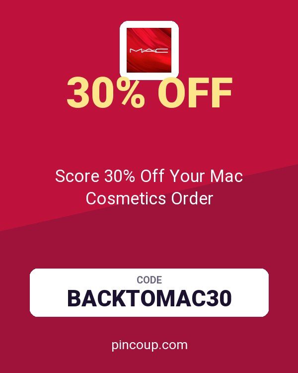 Score 30% Off Your Mac Cosmetics Order